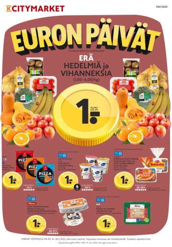 K-citymarket tarjoukset  - 14.02.2022 - 16.02.2022.