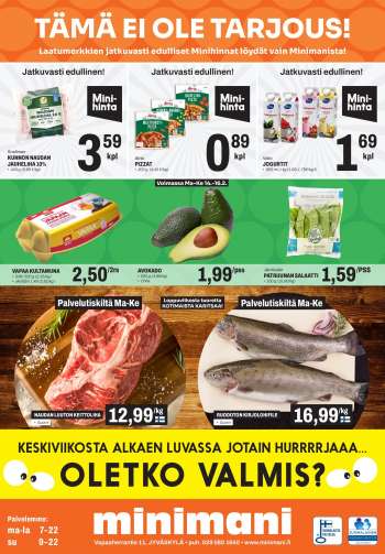 Minimani tarjoukset  - 14.02.2022 - 16.02.2022.