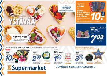K-Supermarket tarjoukset  - 14.02.2022 - 16.02.2022.