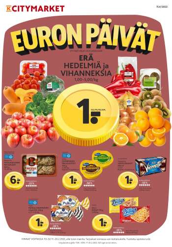 K-citymarket tarjoukset  - 17.02.2022 - 20.02.2022.