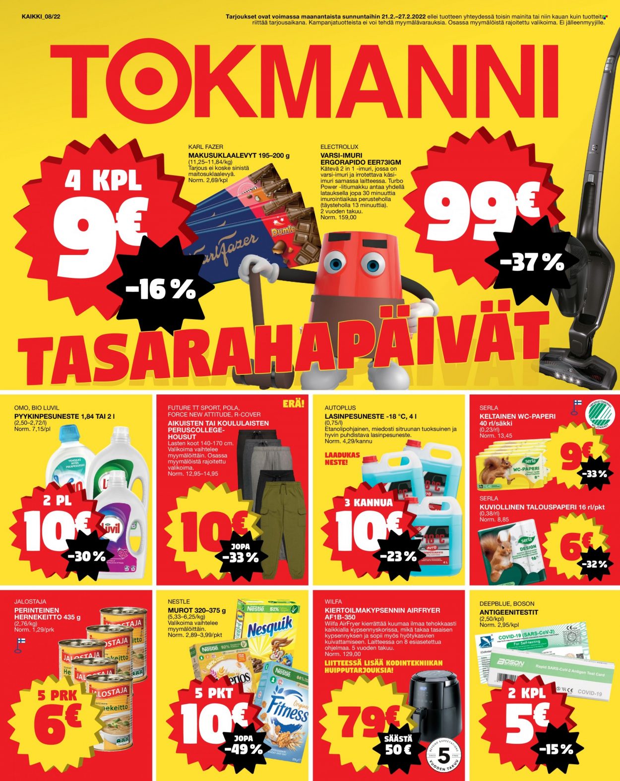 Tokmanni tarjoukset - 21.02.2022 - 27.02.2022. Sivu 1