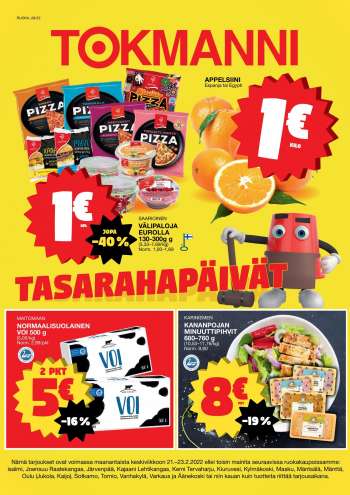 Tokmanni tarjoukset  - 21.02.2022 - 23.02.2022.
