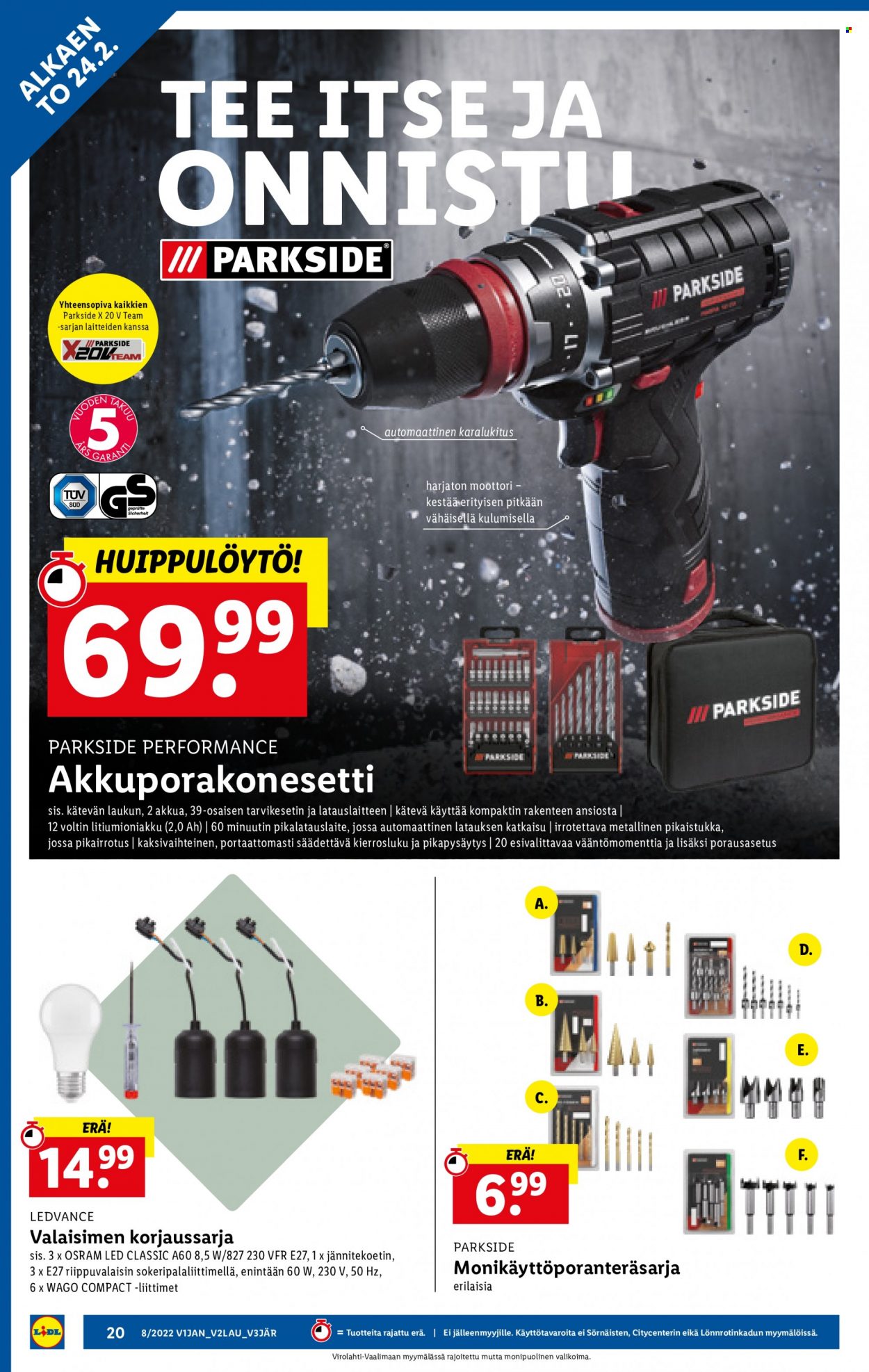 Lidl tarjoukset - 24.02.2022 - 02.03.2022. Sivu 20