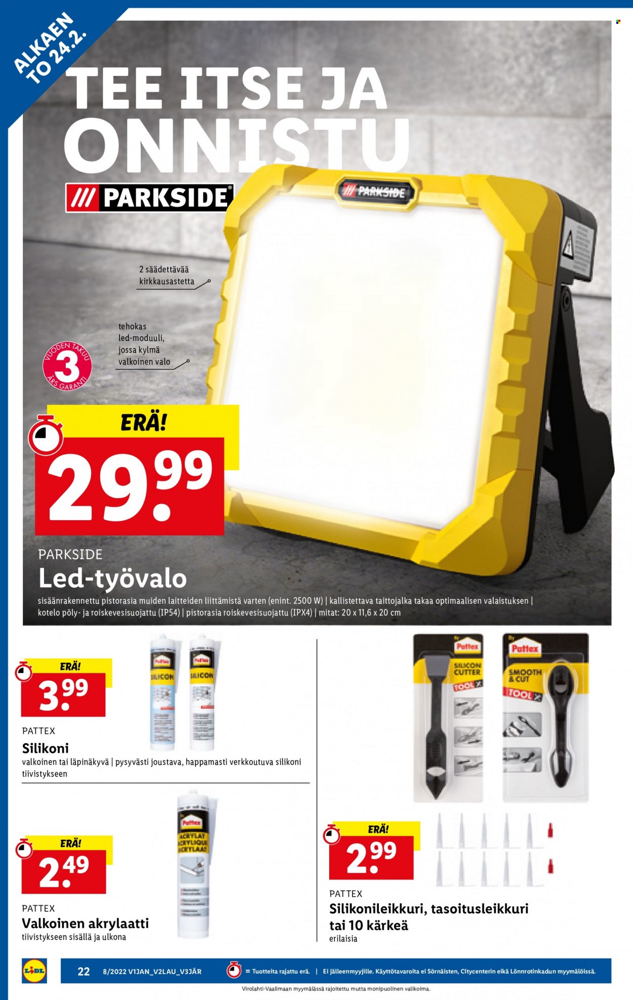 Lidl tarjoukset - 24.02.2022 - 02.03.2022. Sivu 22