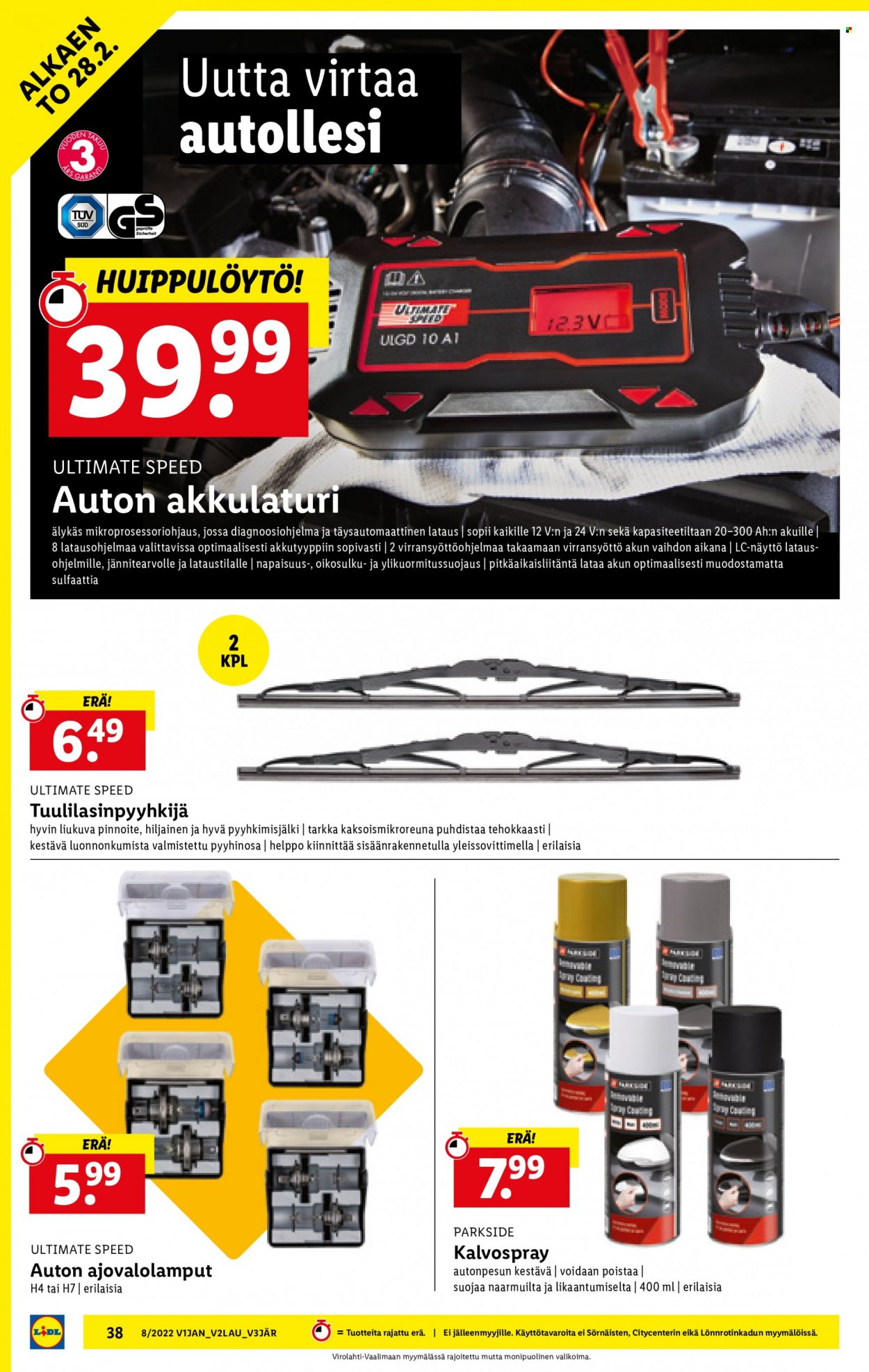 Lidl tarjoukset - 24.02.2022 - 02.03.2022. Sivu 38