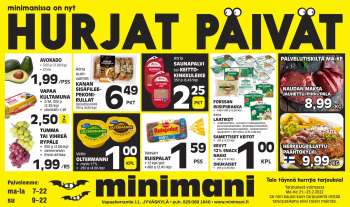 Minimani tarjoukset  - 21.02.2022 - 23.02.2022.