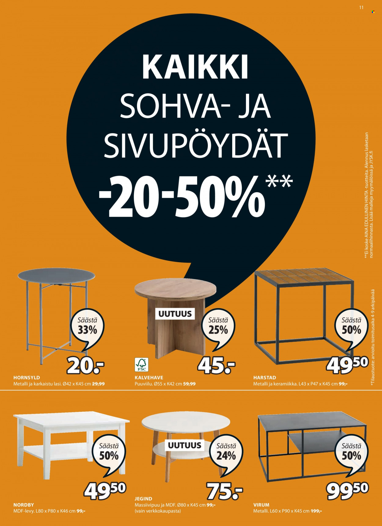 JYSK tarjoukset - 21.02.2022 - 27.02.2022. Sivu 11
