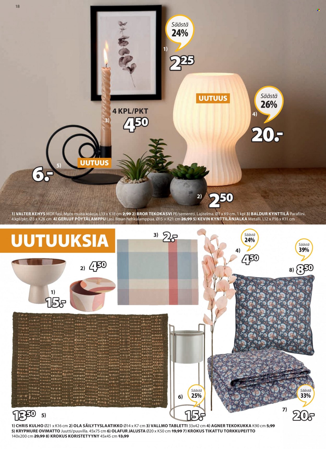 JYSK tarjoukset - 21.02.2022 - 27.02.2022. Sivu 18