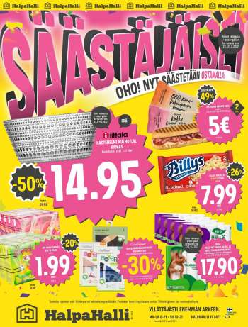HalpaHalli tarjoukset  - 23.02.2022 - 27.02.2022.