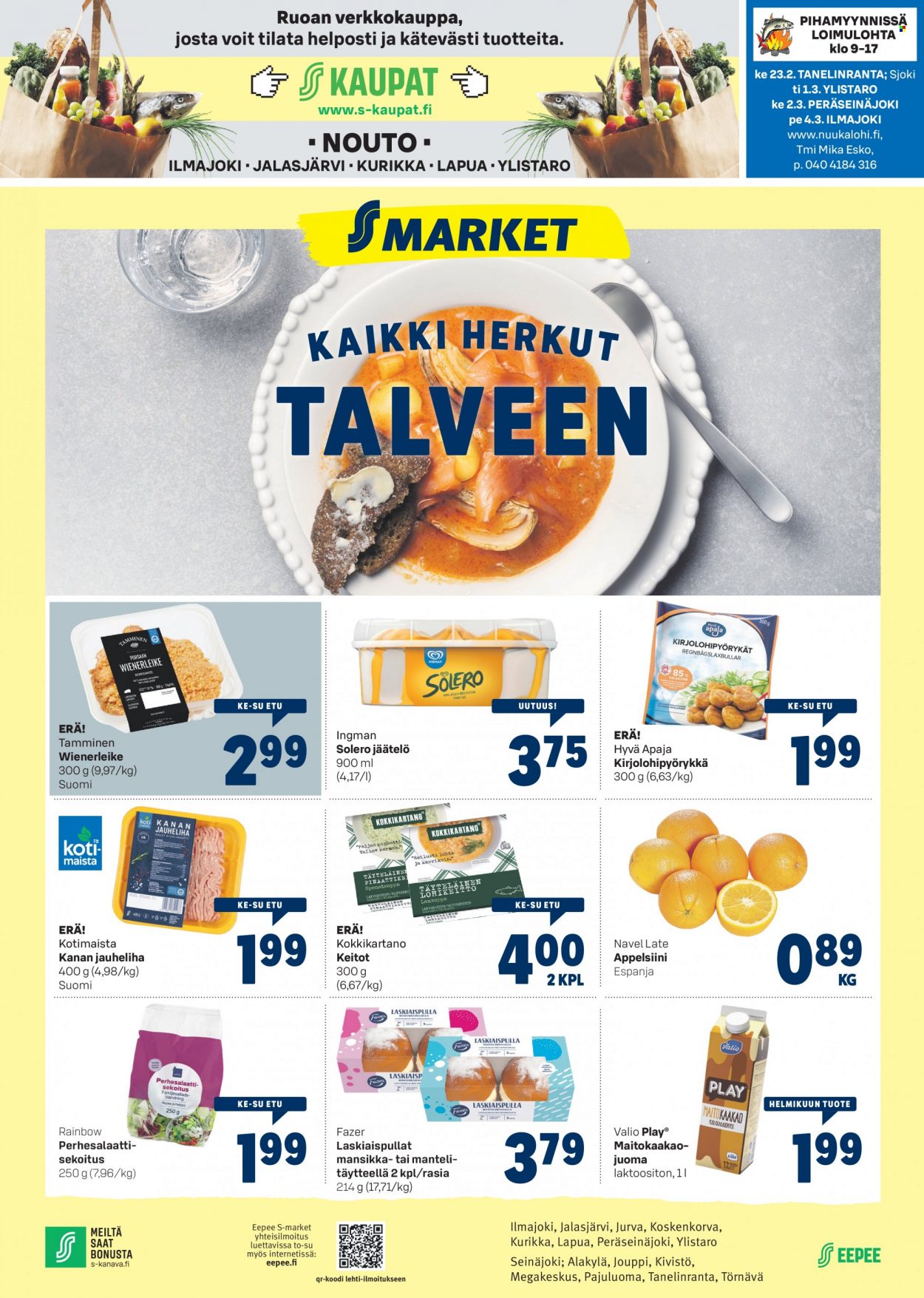 S-market tarjoukset - 23.02.2022 - 27.02.2022. Sivu 1