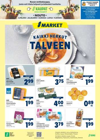 S-market tarjoukset  - 23.02.2022 - 27.02.2022.