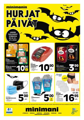 Minimani tarjoukset  - 23.02.2022 - 27.02.2022.