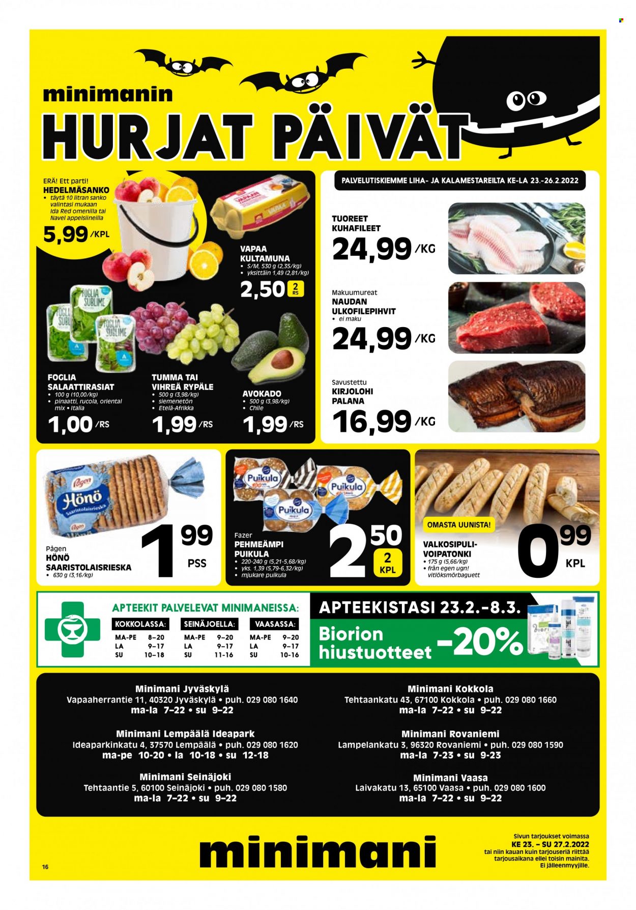Minimani tarjoukset - 23.02.2022 - 27.02.2022. Sivu 16