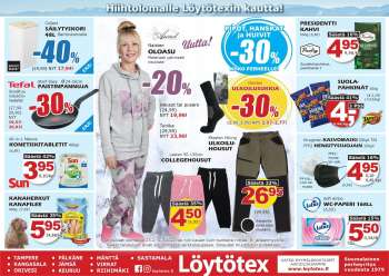 Löytötex tarjoukset  - 23.02.2022 - 27.02.2022.