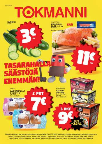 Tokmanni tarjoukset  - 24.02.2022 - 27.02.2022.