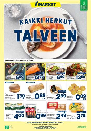 S-market tarjoukset  - 24.02.2022 - 27.02.2022.