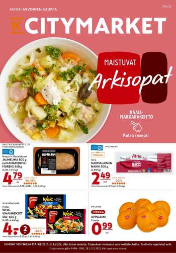 K-citymarket tarjoukset  - 28.02.2022 - 02.03.2022.