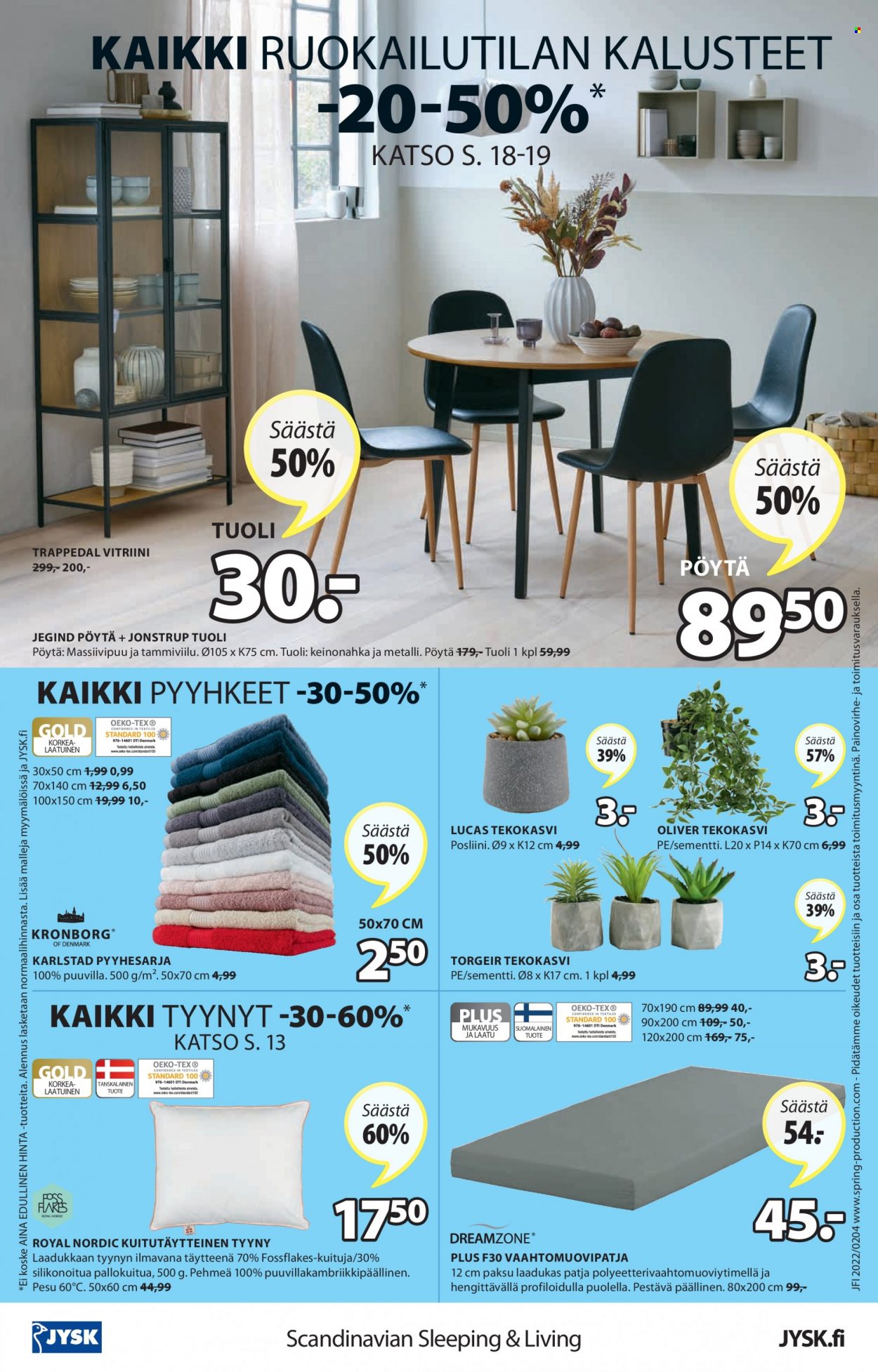 JYSK tarjoukset - 28.02.2022 - 13.03.2022. Sivu 24