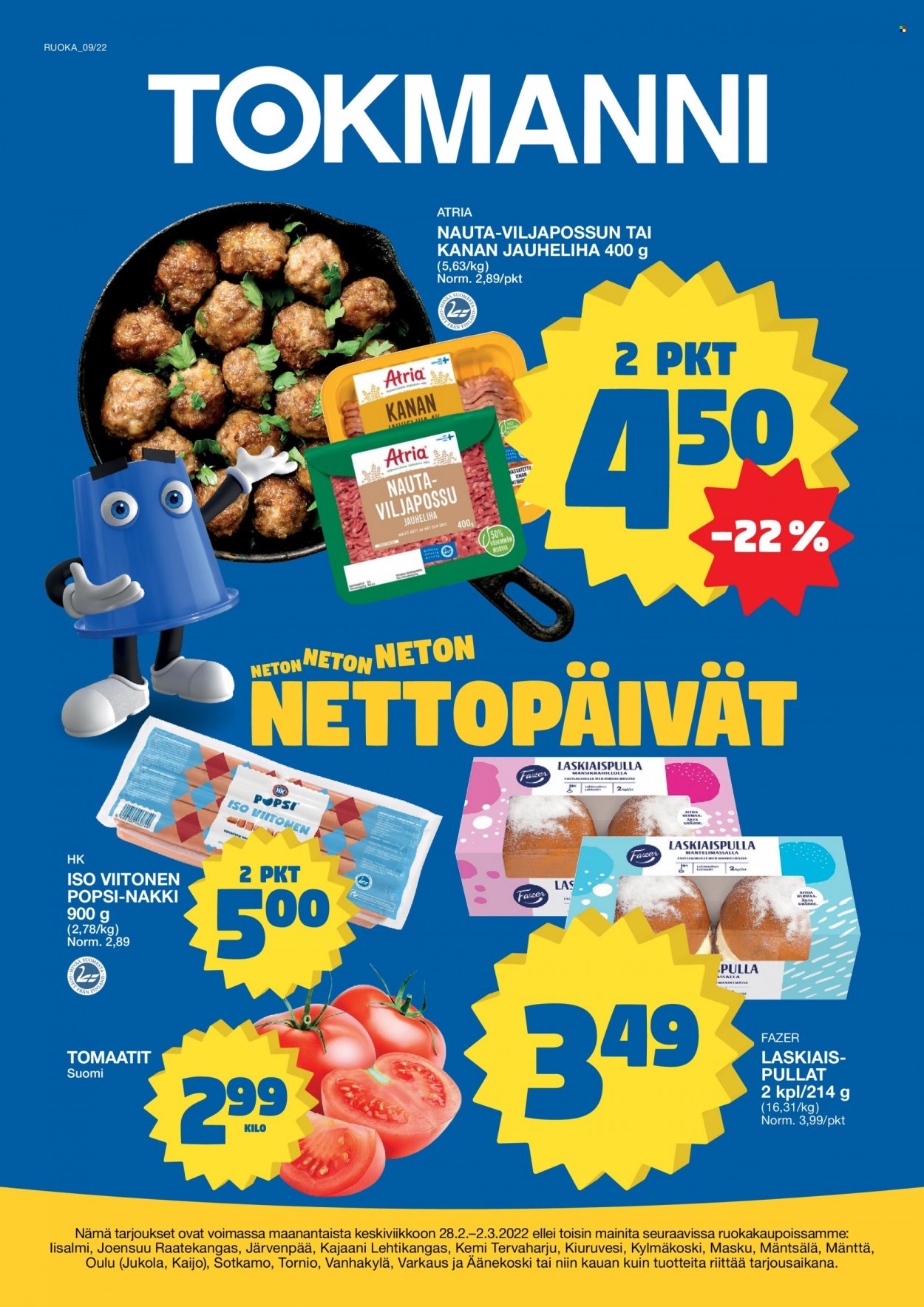 Tokmanni tarjoukset - 28.02.2022 - 02.03.2022. Sivu 1