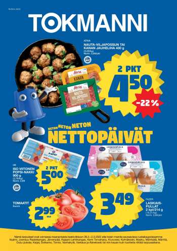 Tokmanni tarjoukset  - 28.02.2022 - 02.03.2022.