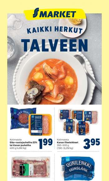 S-market tarjoukset  - 02.03.2022 - 08.03.2022.
