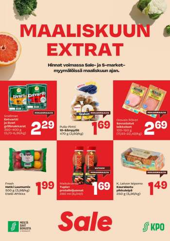 Sale tarjoukset  - 01.03.2022 - 31.03.2022.