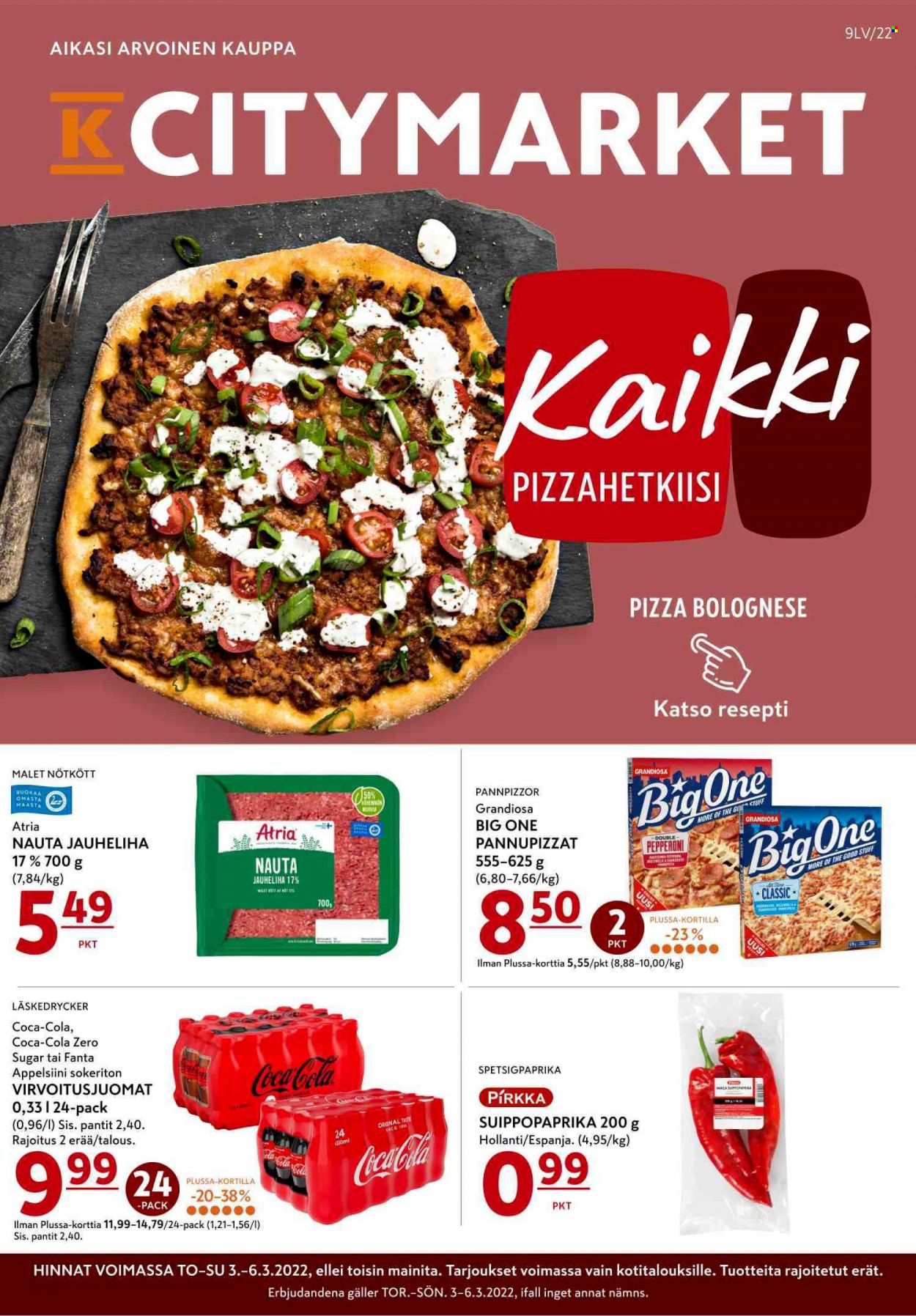 K-citymarket tarjoukset - 03.03.2022 - 06.03.2022. Sivu 1