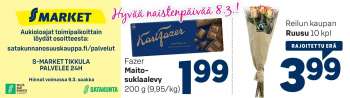 S-market tarjoukset  - 06.03.2022 - 09.03.2022.