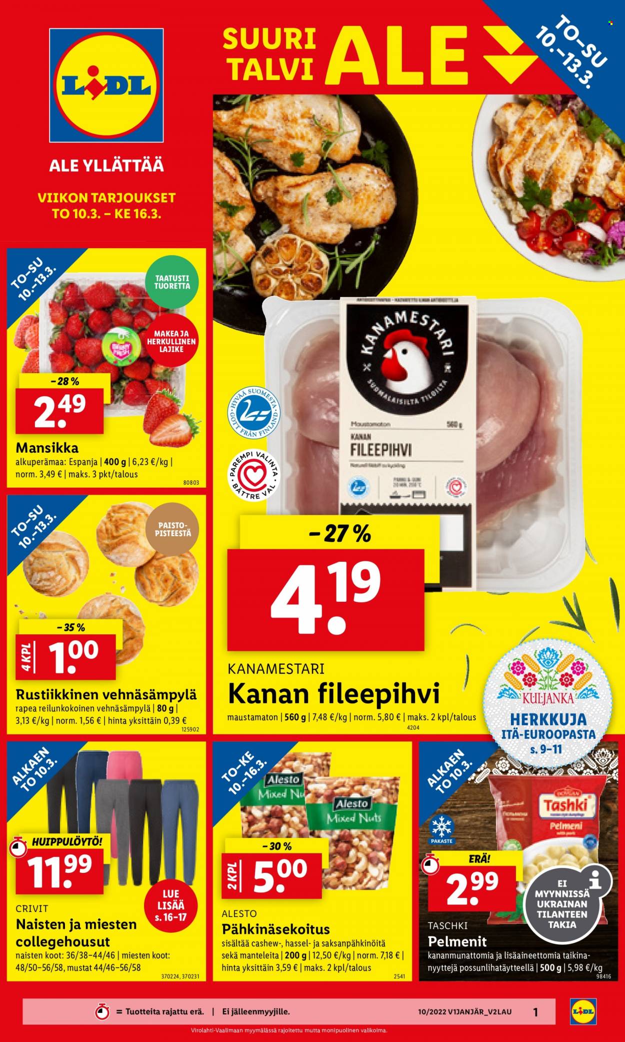 Lidl tarjoukset - 10.03.2022 - 16.03.2022. Sivu 1