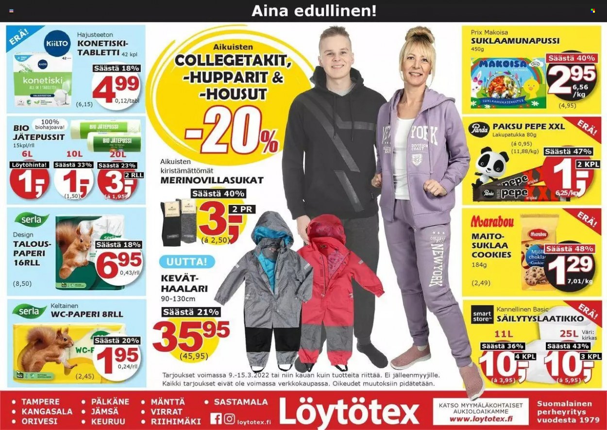 Löytötex tarjoukset - 09.03.2022 - 15.03.2022. Sivu 1