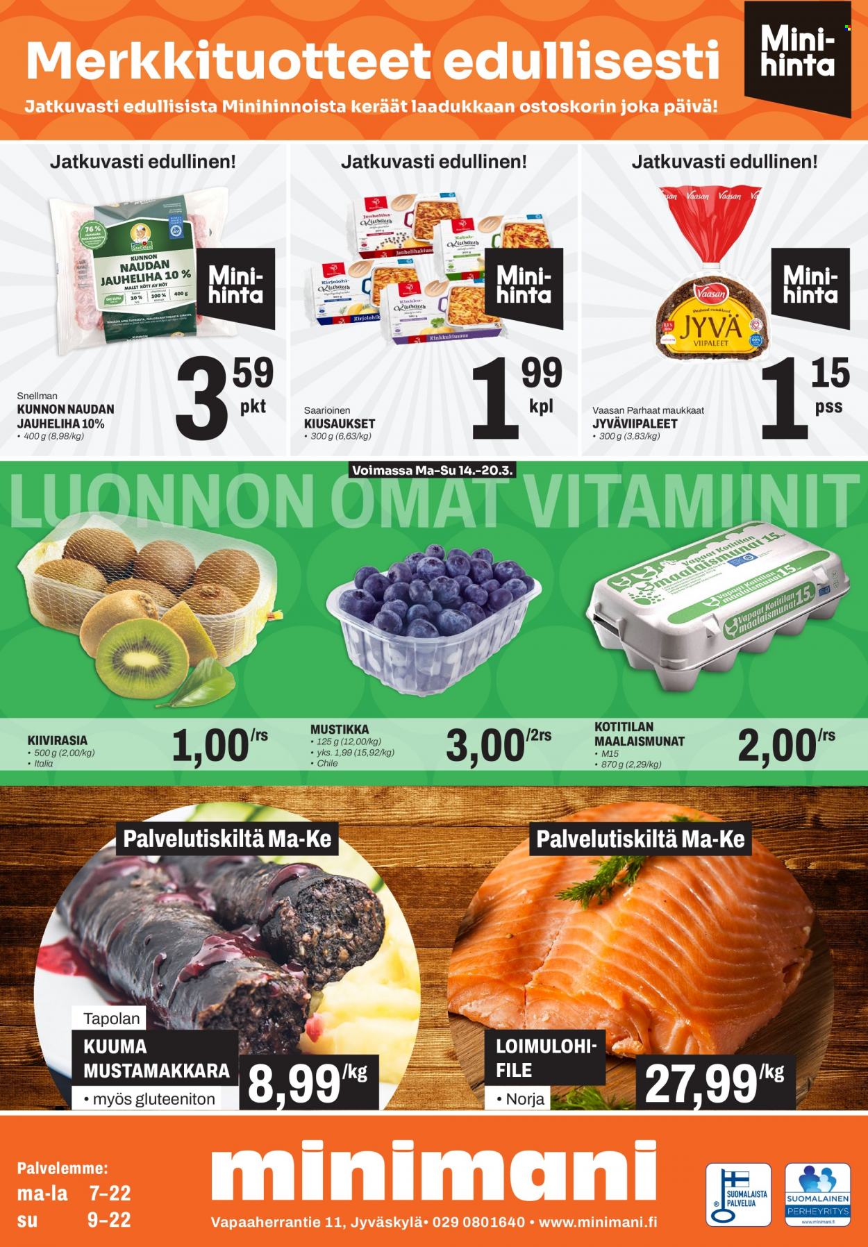 Minimani tarjoukset - 14.03.2022 - 20.03.2022. Sivu 1