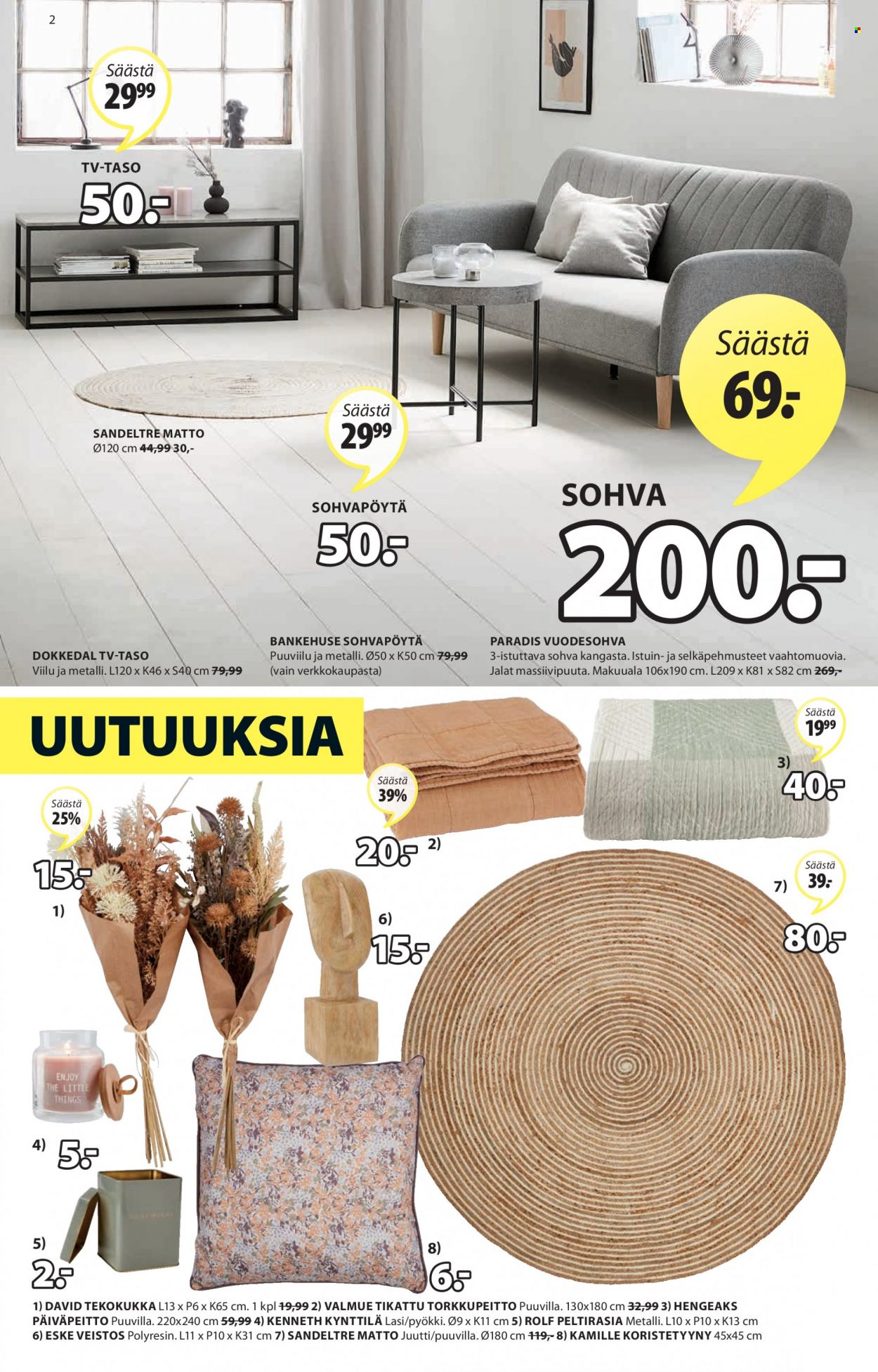 JYSK tarjoukset - 14.03.2022 - 20.03.2022. Sivu 2