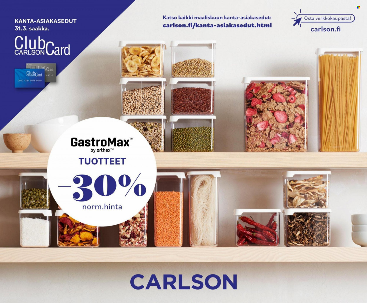 Carlson tarjoukset - 14.03.2022 - 31.03.2022. Sivu 1