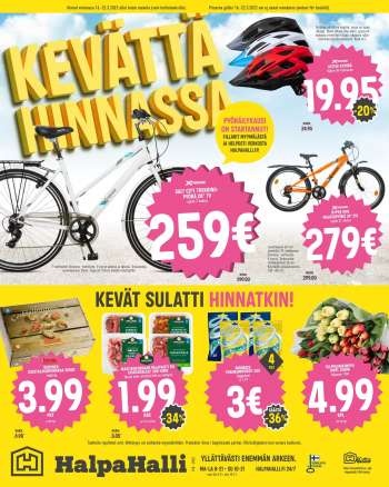 HalpaHalli tarjoukset  - 16.03.2022 - 22.03.2022.