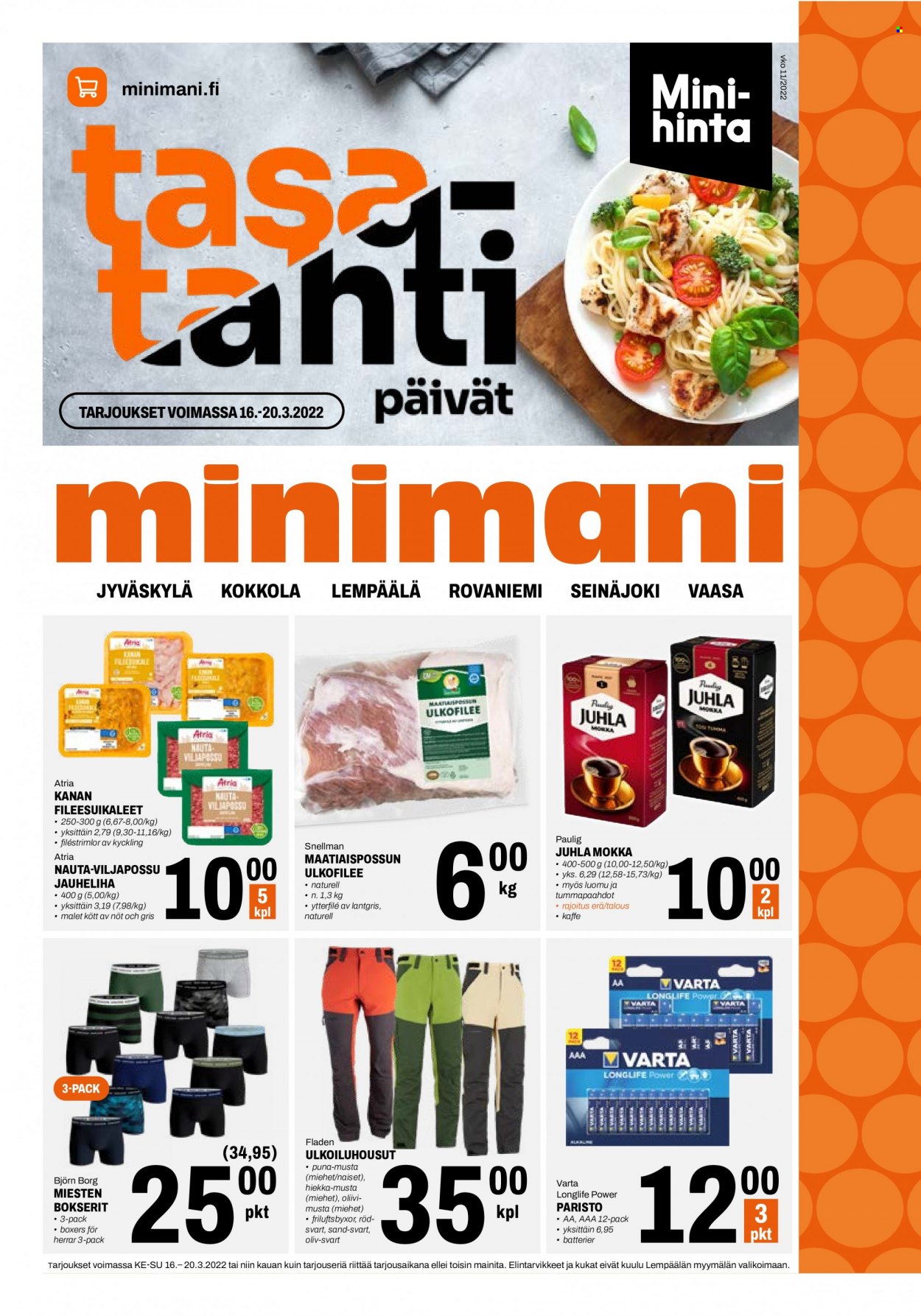 Minimani tarjoukset - 16.03.2022 - 20.03.2022. Sivu 1