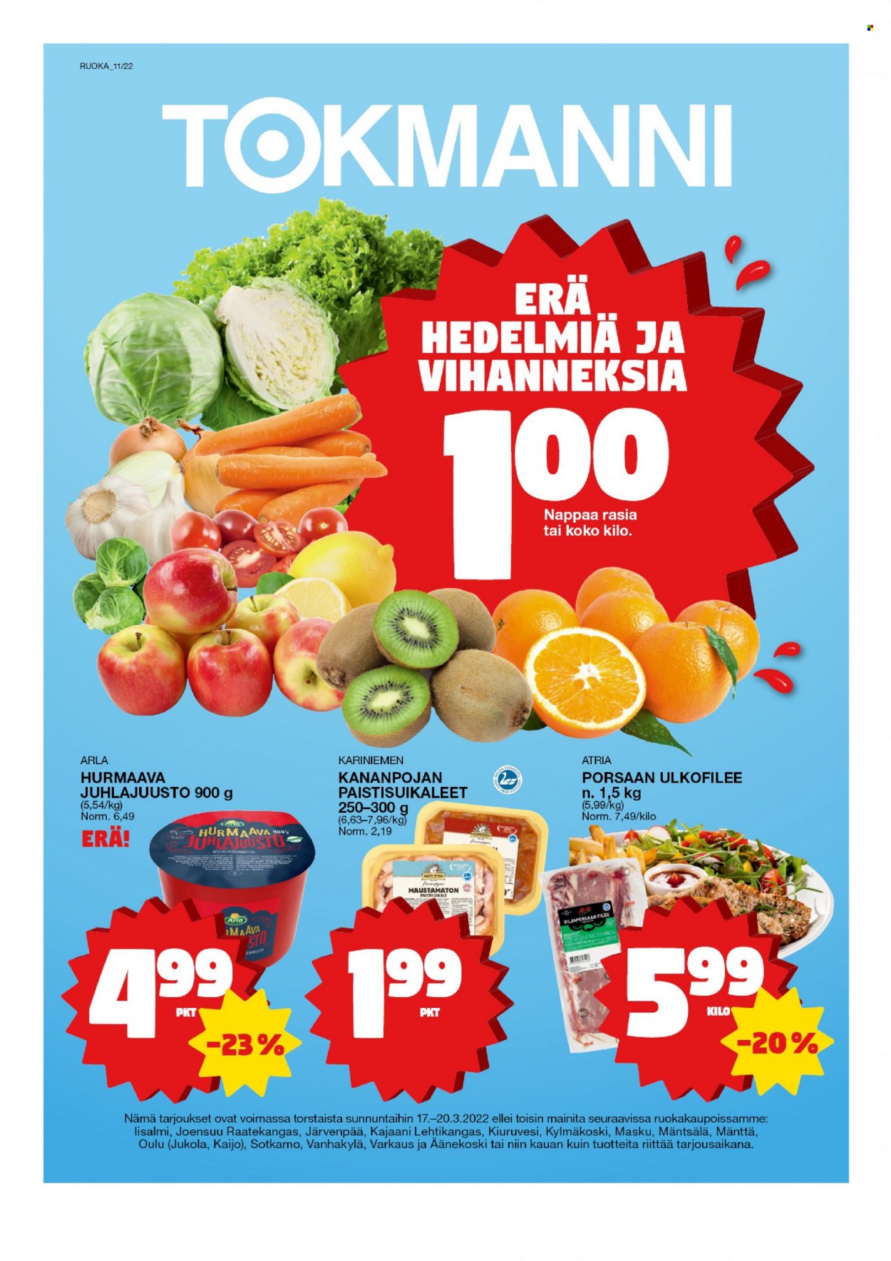 Tokmanni tarjoukset - 17.03.2022 - 20.03.2022. Sivu 1