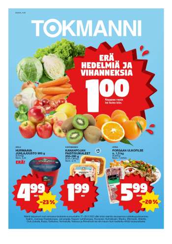 Tokmanni tarjoukset  - 17.03.2022 - 20.03.2022.