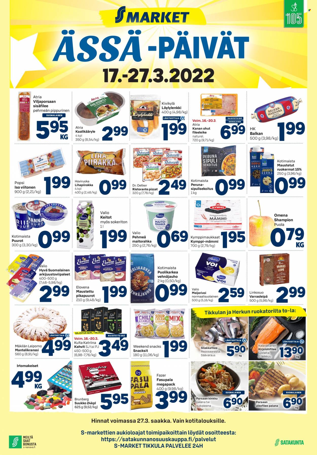 S-market tarjoukset - 17.03.2022 - 27.03.2022. Sivu 1