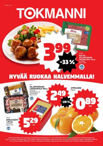 Tokmanni tarjoukset  - 21.03.2022 - 23.03.2022.