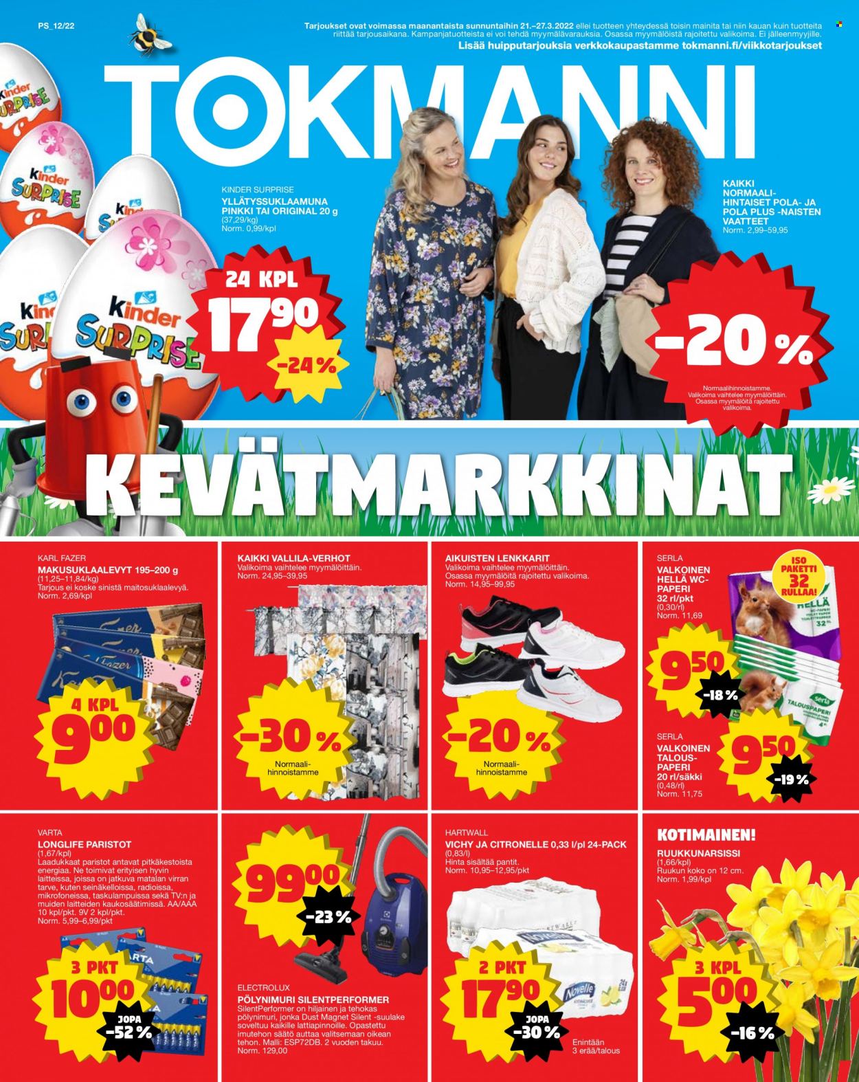 Tokmanni tarjoukset - 21.03.2022 - 27.03.2022. Sivu 1