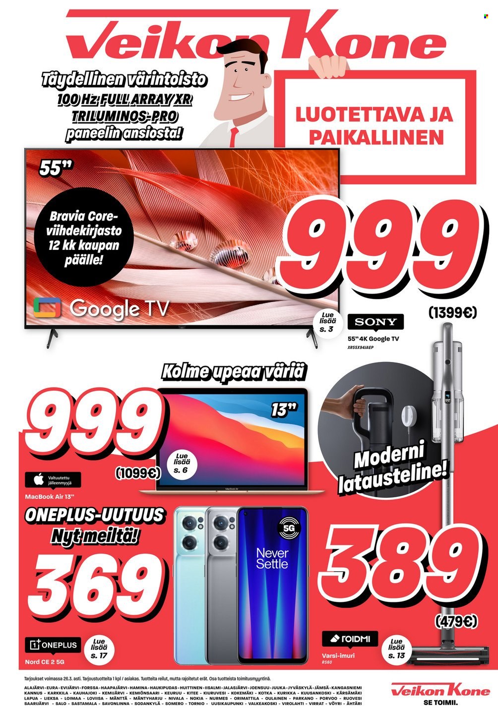Veikon Kone tarjoukset - 21.03.2022 - 26.03.2022. Sivu 1