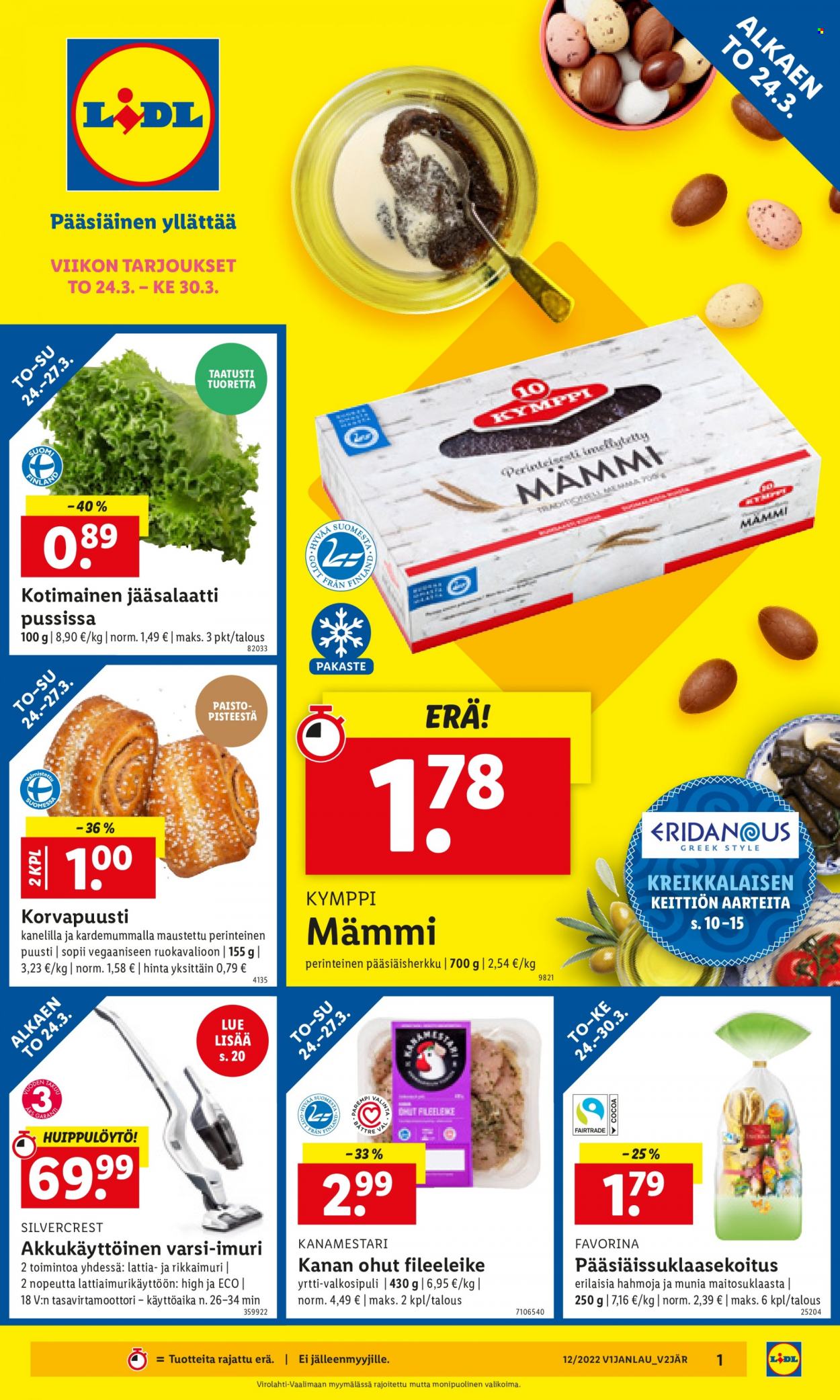 Lidl tarjoukset - 24.03.2022 - 30.03.2022. Sivu 1