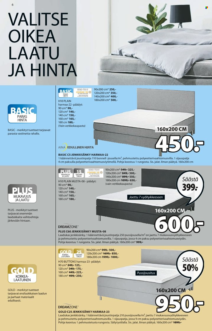 JYSK tarjoukset - 21.03.2022 - 27.03.2022. Sivu 6
