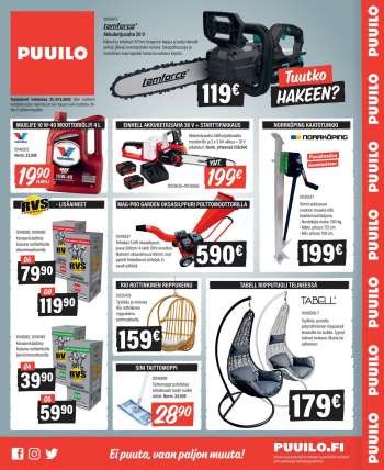 Puuilo tarjoukset  - 21.03.2022 - 27.03.2022.