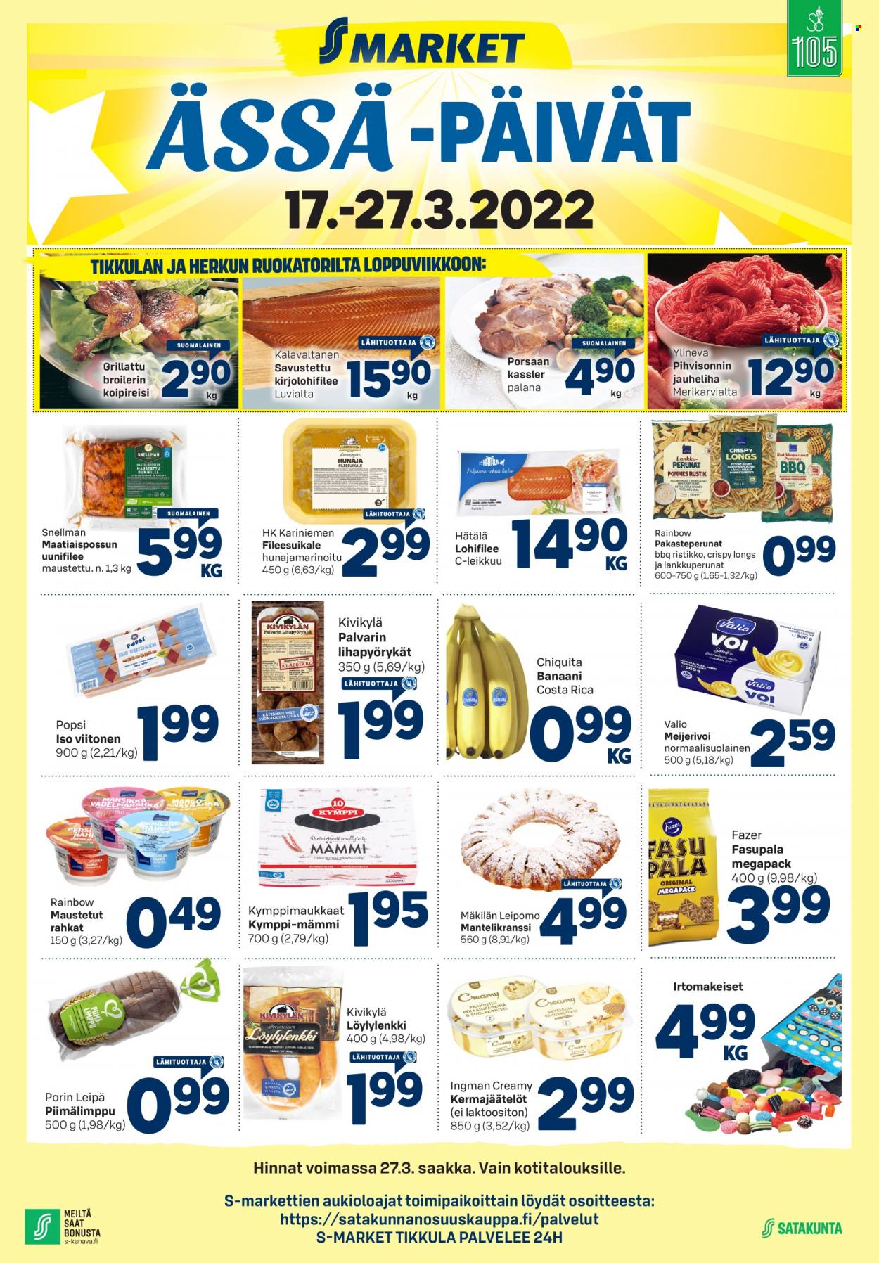 S-market tarjoukset - 17.03.2022 - 27.03.2022. Sivu 1