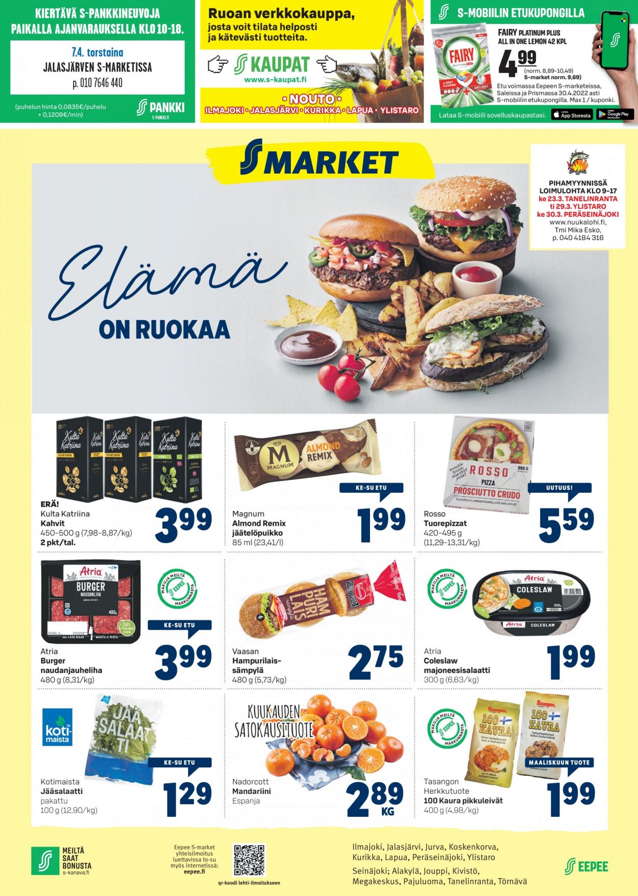 S-market tarjoukset - 23.03.2022 - 27.03.2022. Sivu 1