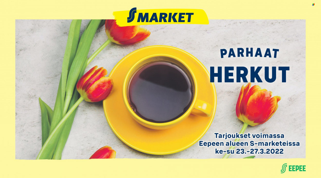 S-market tarjoukset - 23.03.2022 - 27.03.2022. Sivu 1