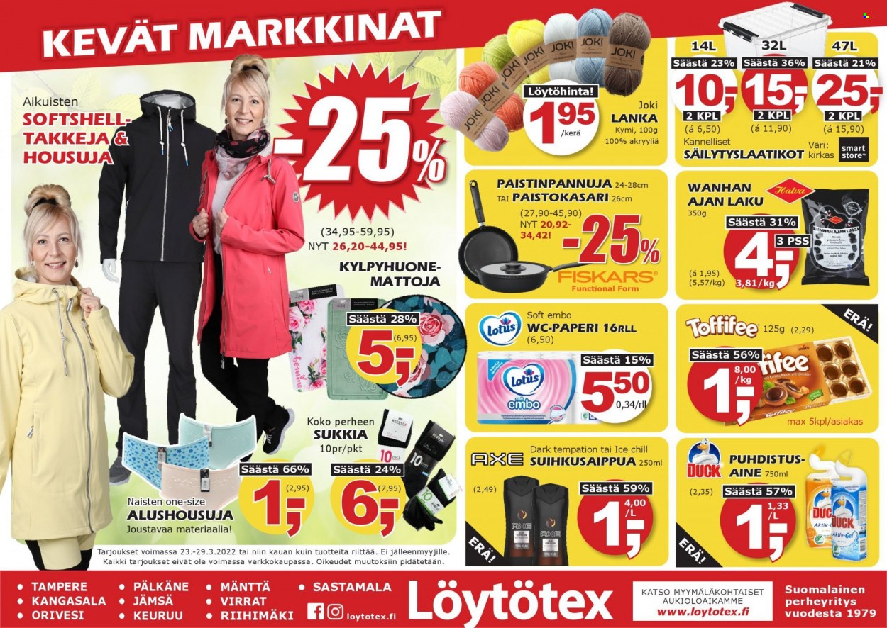 Löytötex tarjoukset - 23.03.2022 - 29.03.2022. Sivu 1