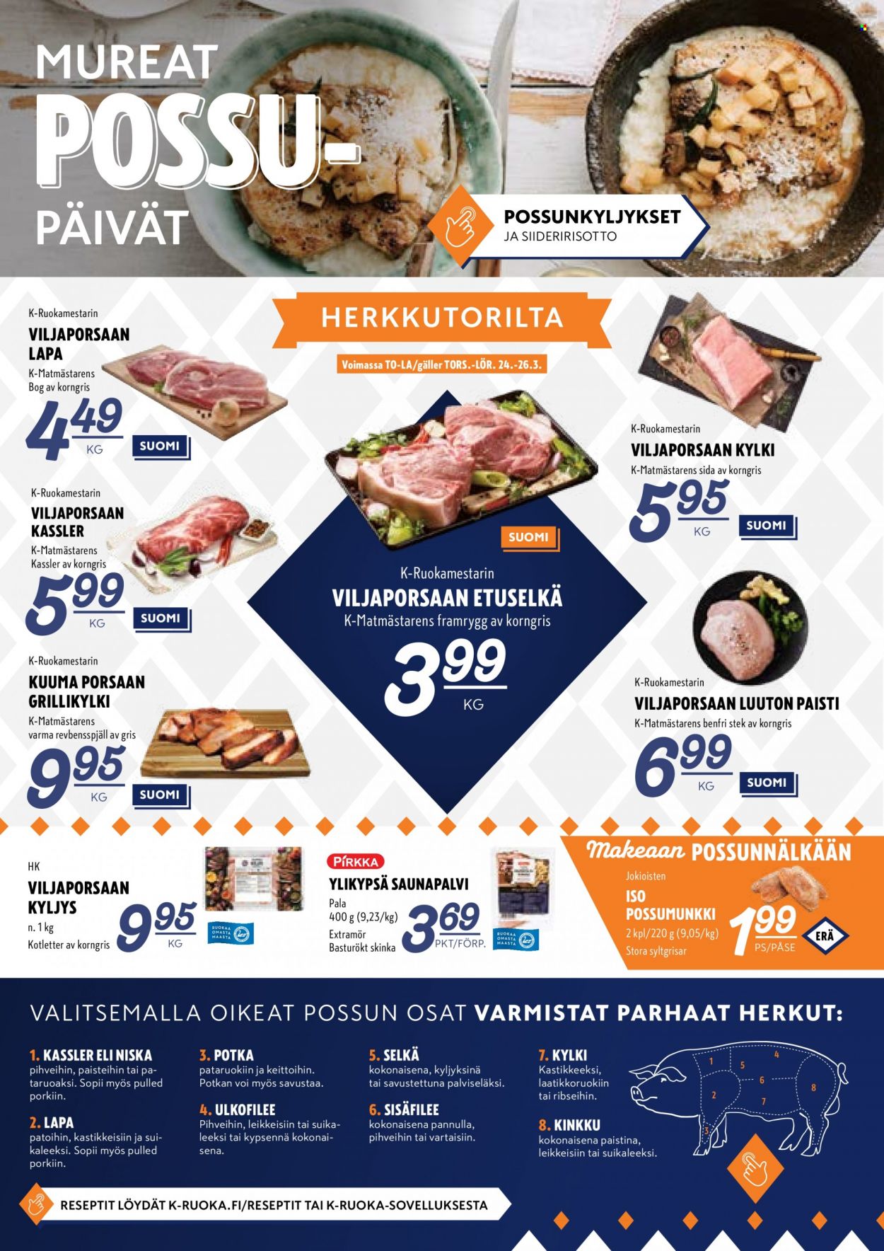 K-Supermarket tarjoukset - 24.03.2022 - 27.03.2022. Sivu 4