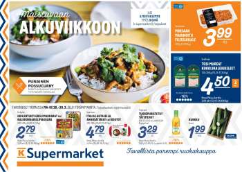 K-Supermarket tarjoukset  - 28.03.2022 - 30.03.2022.